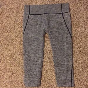 Grey Mid Calf Leggings